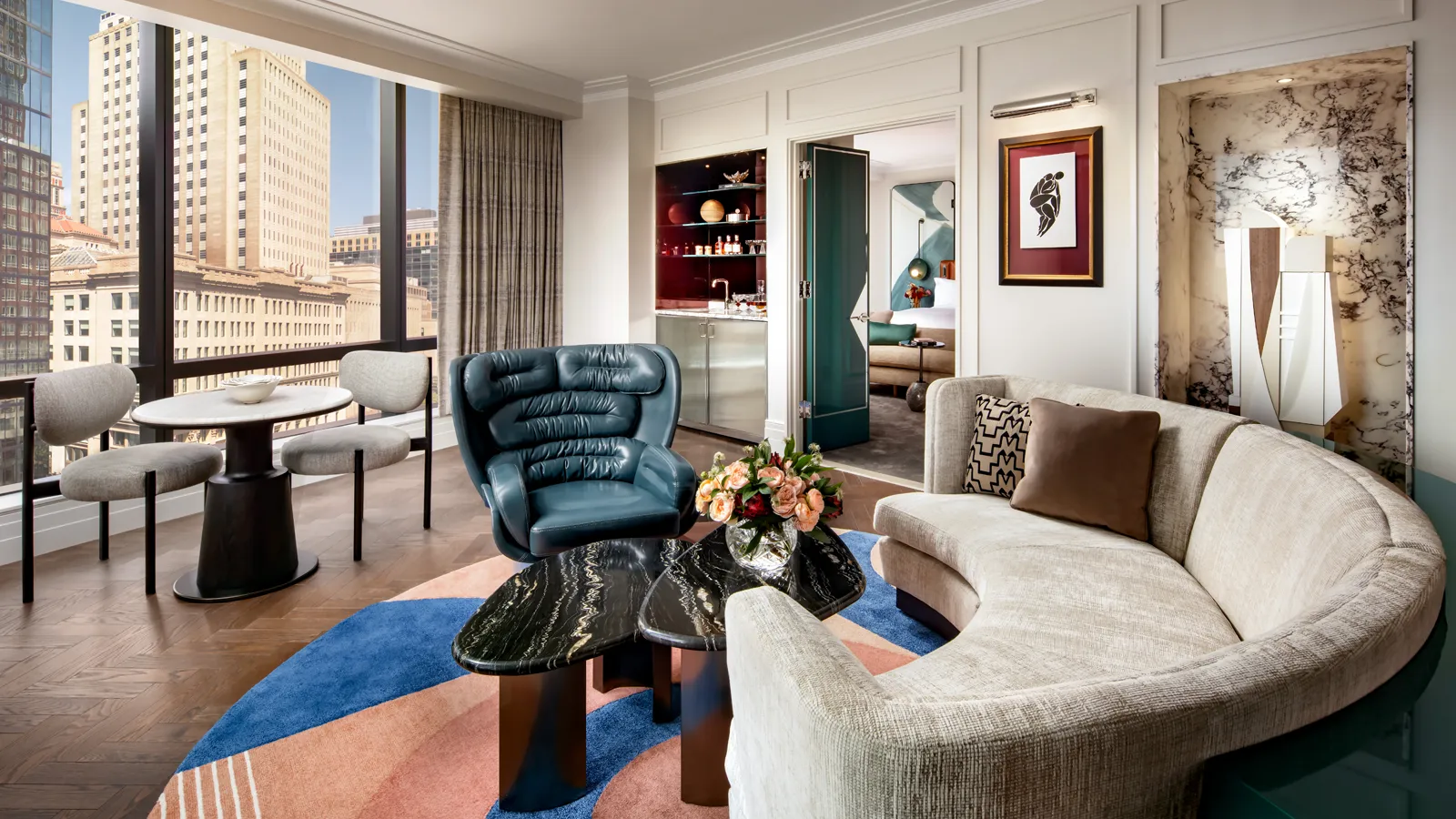 Premier one-bedroom suite at Raffles Boston